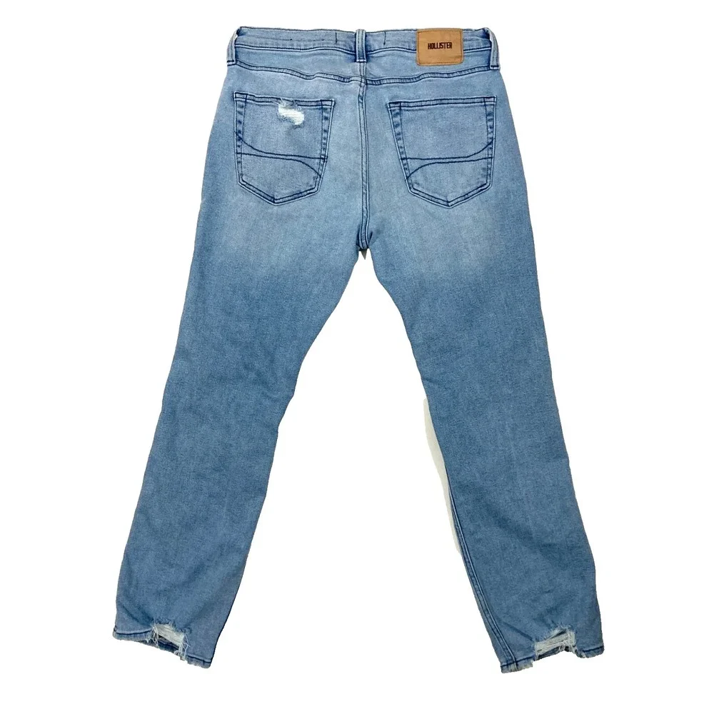 Hollister Vintage Straight Advanced Stretch Distressed Jeans Mens 32x30 Holes